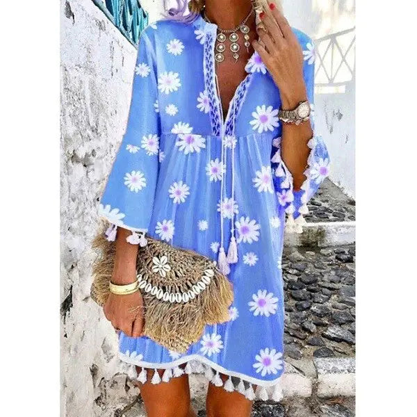 Bohemian Blossom Daisy Dress