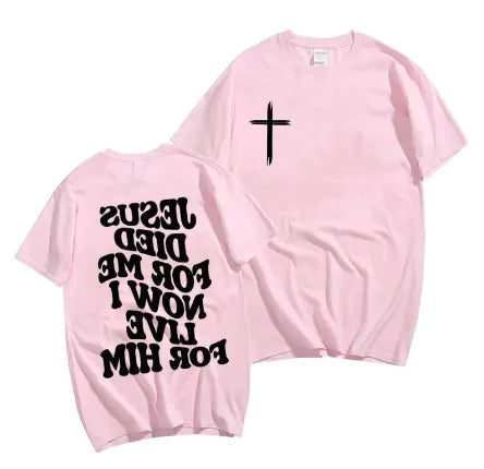 Men's Christian T-Shirt Jesus Bible Verse