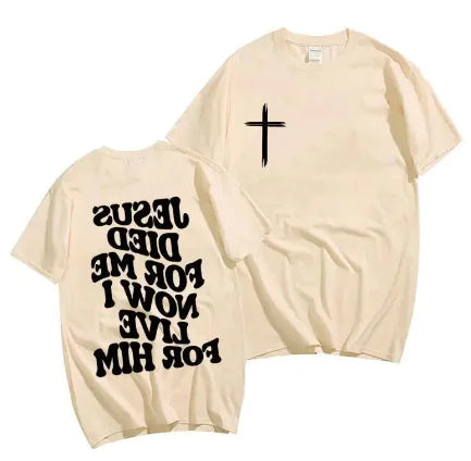 Men's Christian T-Shirt Jesus Bible Verse