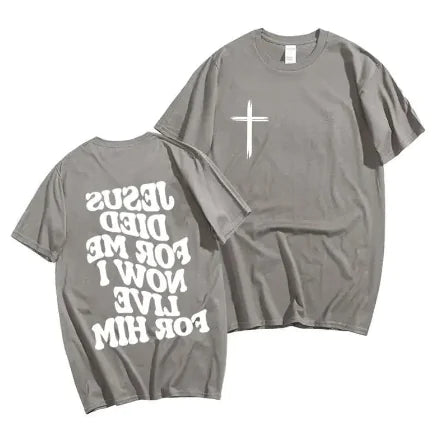 Men's Christian T-Shirt Jesus Bible Verse