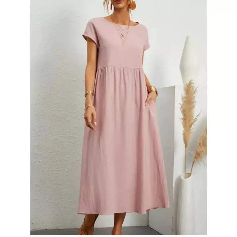 Fernanda Long Linen Dress