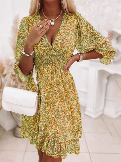 Floral Dream Bohemian Midi Dress