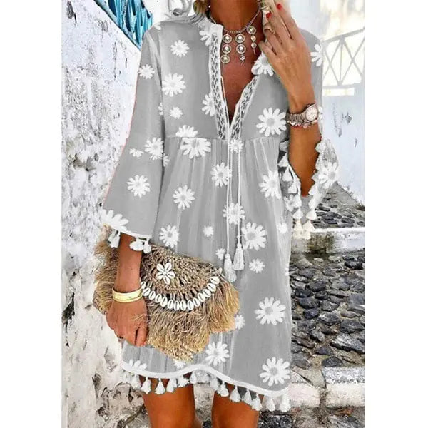 Bohemian Blossom Daisy Dress