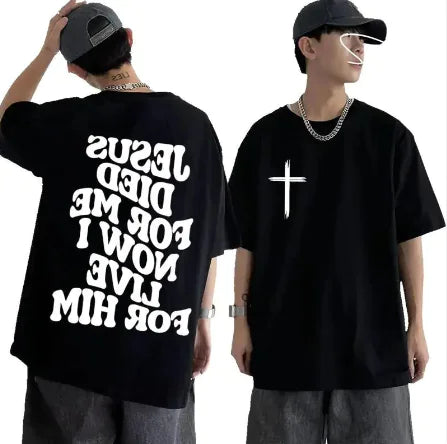 Men's Christian T-Shirt Jesus Bible Verse