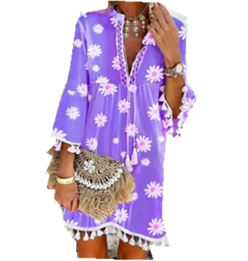 Bohemian Blossom Daisy Dress