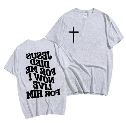 Men's Christian T-Shirt Jesus Bible Verse