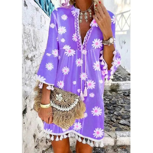 Bohemian Blossom Daisy Dress